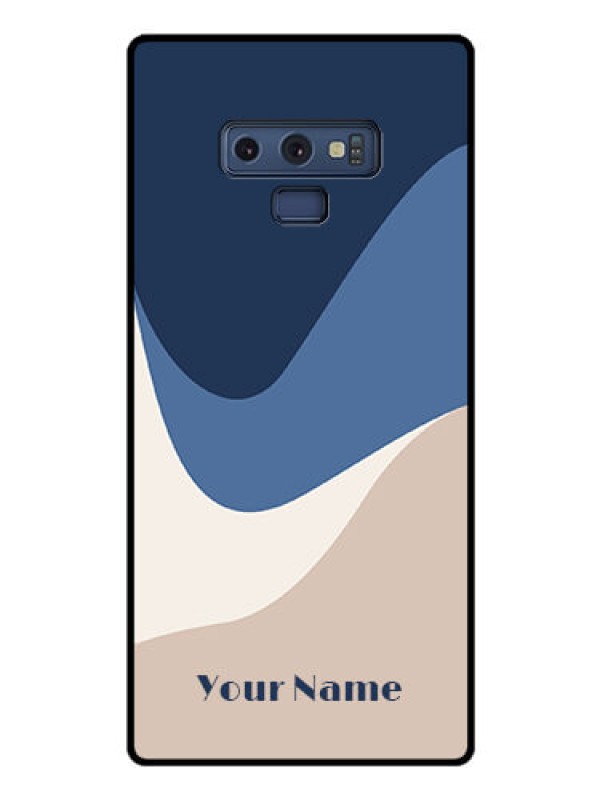 Custom Galaxy Note 9 Custom Glass Phone Case - Abstract Drip Art Design