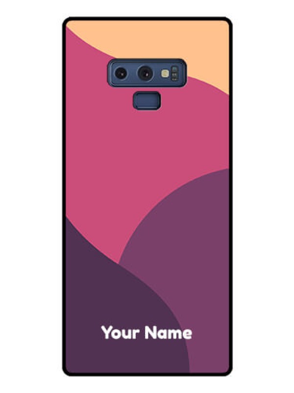 Custom Galaxy Note 9 Custom Glass Phone Case - Mixed Multi-colour abstract art Design
