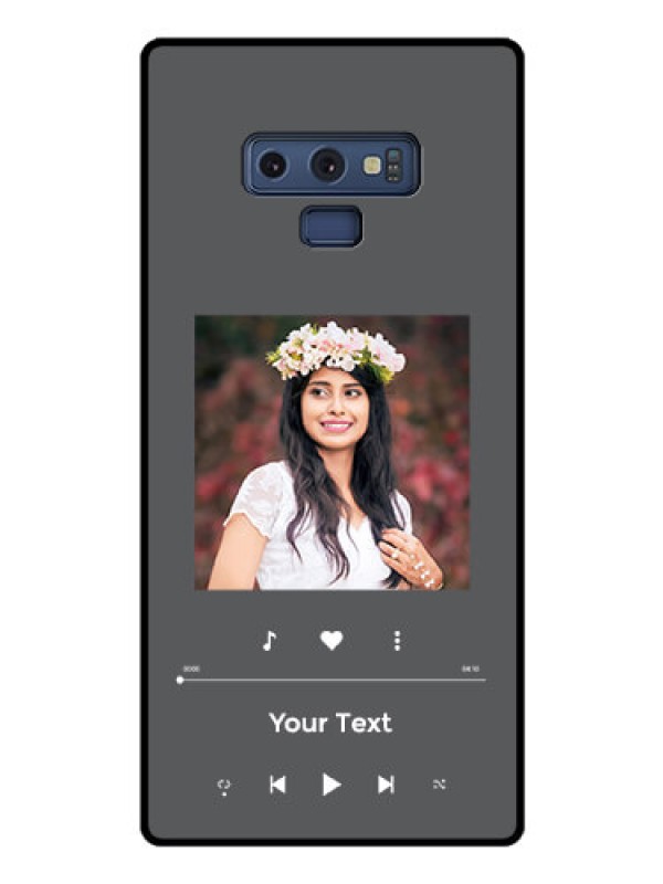 Custom Galaxy Note 9 Custom Glass Mobile Case - Play The Music Design