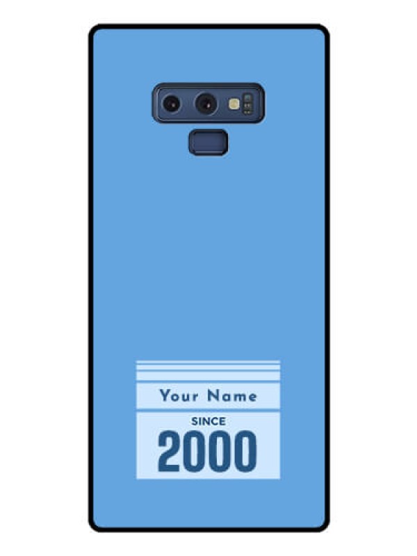 Custom Galaxy Note 9 Custom Glass Mobile Case - Custom Year of birth Design
