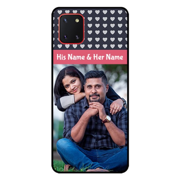 Galaxy Note10 Lite Custom Glass Mobile Case - Love Symbols Design