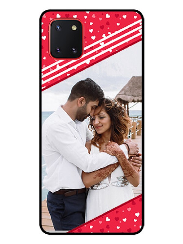Custom Galaxy Note10 Lite Custom Glass Mobile Case - Valentines Gift Design