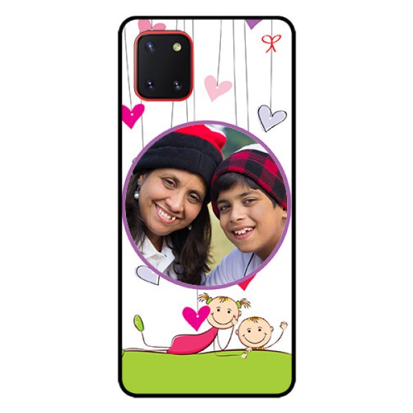 Galaxy Note10 Lite Photo Printing on Glass Case - Cute Kids Phone Case Design