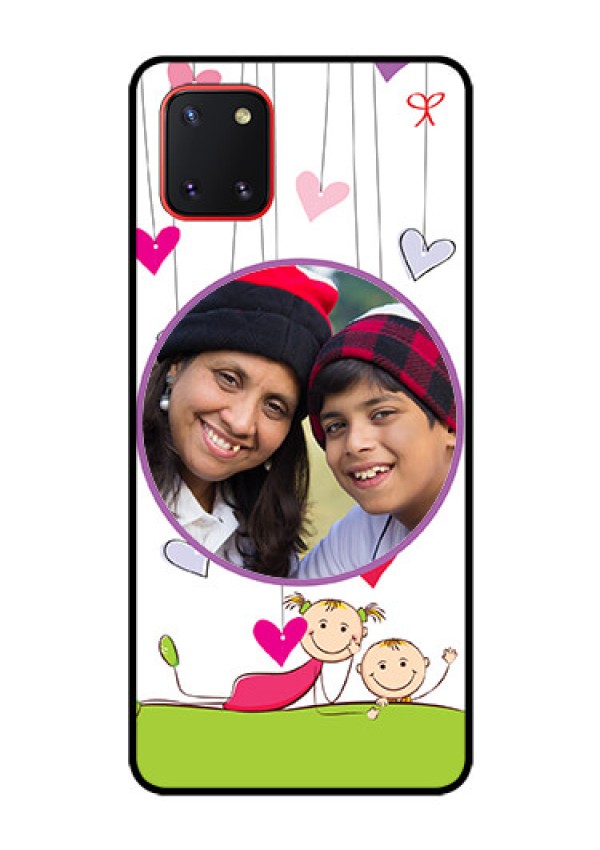 Galaxy Note10 Lite Photo Printing on Glass Case - Cute Kids Phone Case Design