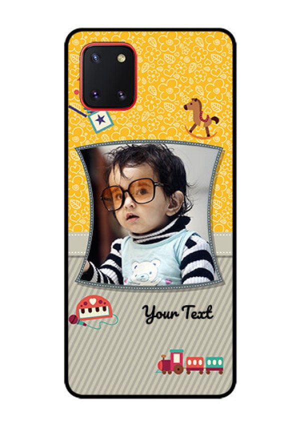 Galaxy Note10 Lite Personalized Glass Phone Case - Baby Picture Upload Design