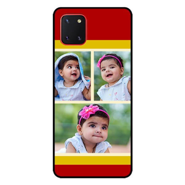Galaxy Note10 Lite Custom Glass Mobile Case - Multiple Pic Upload Design