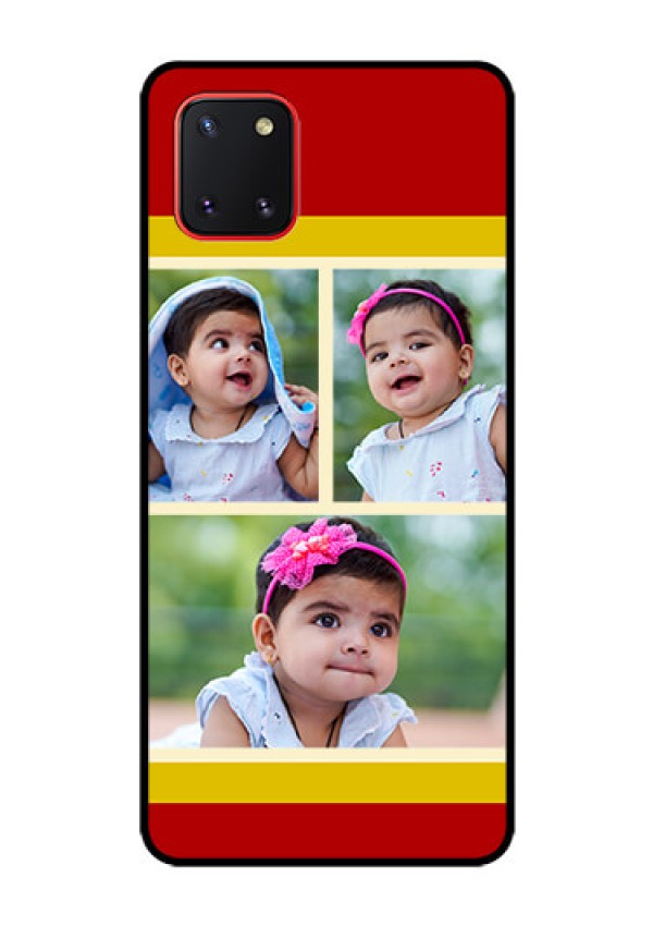 Galaxy Note10 Lite Custom Glass Mobile Case - Multiple Pic Upload Design