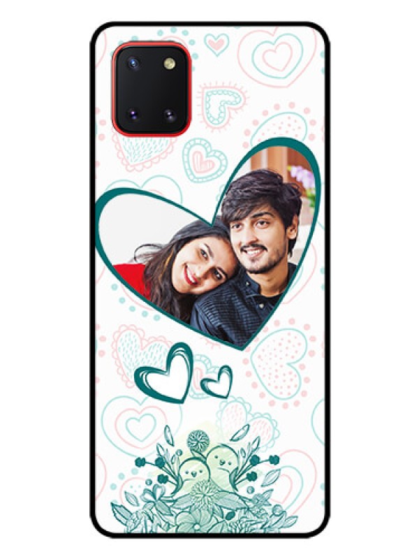 Custom Galaxy Note10 Lite Photo Printing on Glass Case - Premium Couple Design