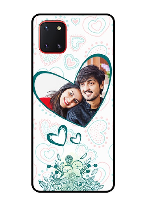 Galaxy Note10 Lite Photo Printing on Glass Case - Premium Couple Design