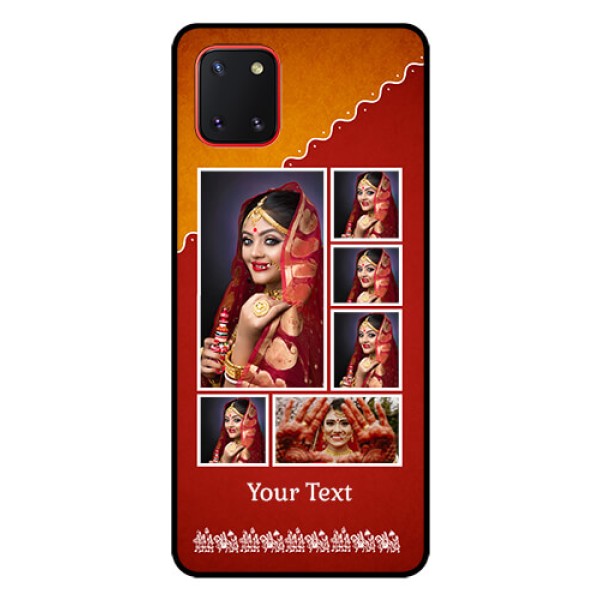 Galaxy Note10 Lite Personalized Glass Phone Case - Wedding Pic Upload Design Galaxy Note10 Lite Personalized Glass Phone Case - Wedding Pic Upload Design