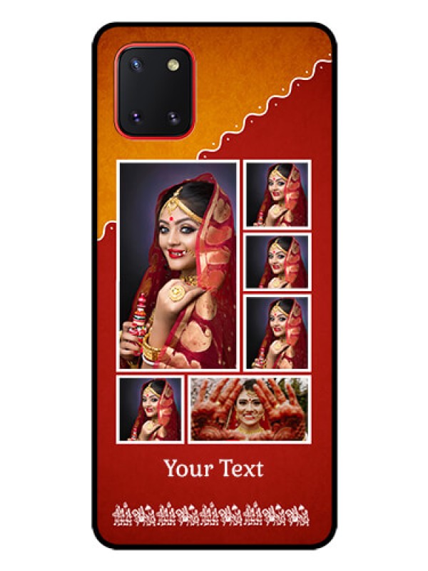 Custom Galaxy Note10 Lite Personalized Glass Phone Case - Wedding Pic Upload Design