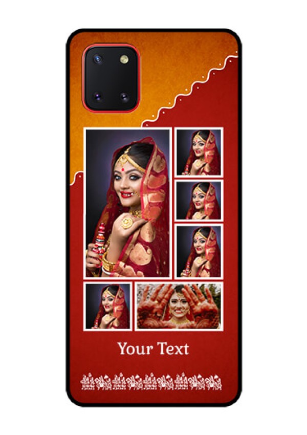 Galaxy Note10 Lite Personalized Glass Phone Case - Wedding Pic Upload Design