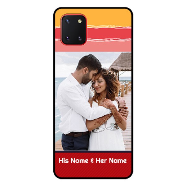 Galaxy Note10 Lite Custom Glass Mobile Case - Colorful Case Design