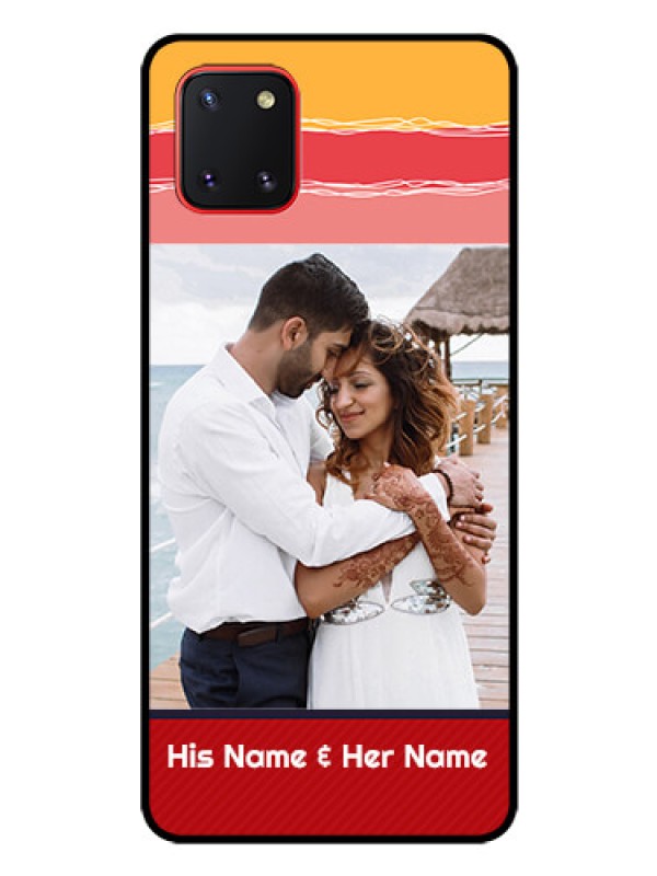 Custom Galaxy Note10 Lite Custom Glass Mobile Case - Colorful Case Design