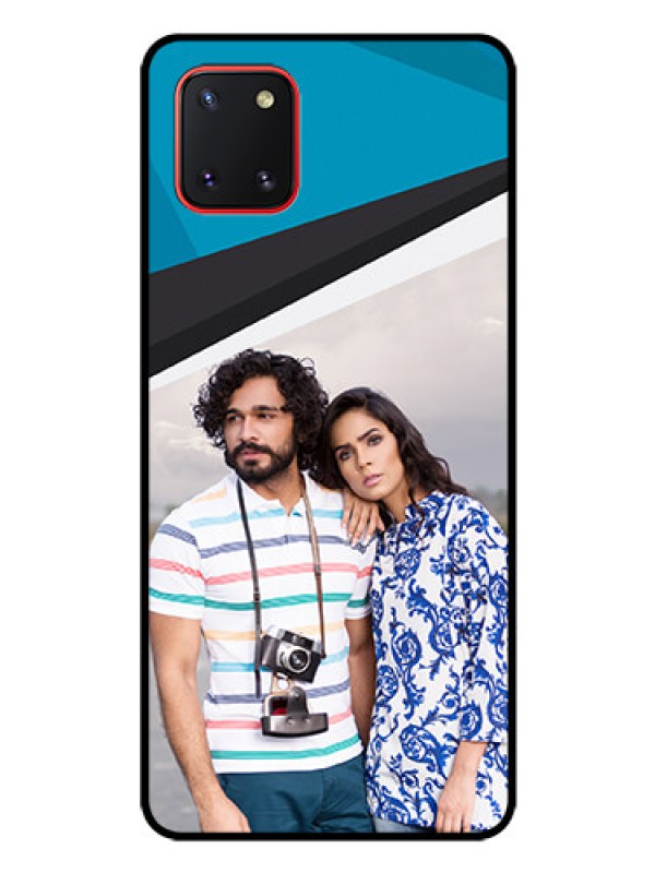 Custom Galaxy Note10 Lite Photo Printing on Glass Case - Simple Pattern Photo Upload Design