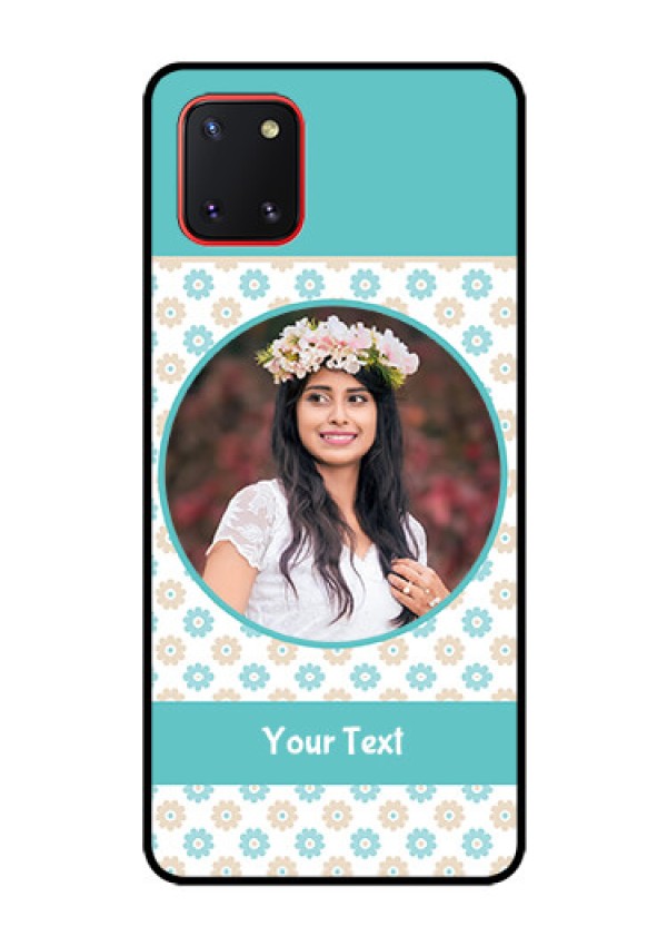 Galaxy Note10 Lite Custom Glass Mobile Case - Beautiful Flowers Design