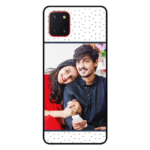 Galaxy Note10 Lite Personalized Glass Phone Case - Premium Dot Design