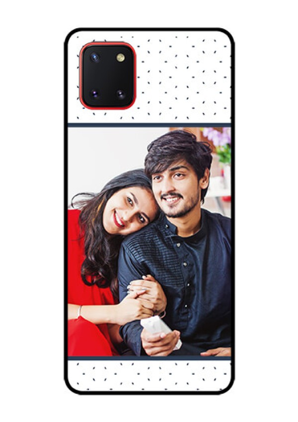 Galaxy Note10 Lite Personalized Glass Phone Case - Premium Dot Design