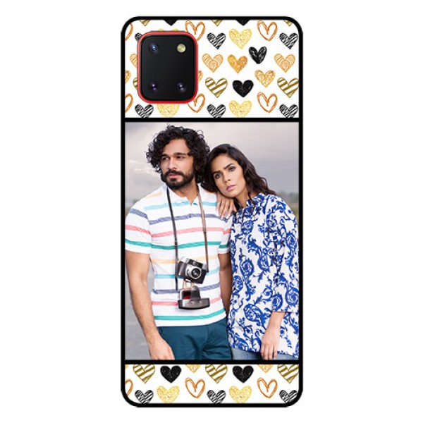 Galaxy Note10 Lite Photo Printing on Glass Case - Love Symbol Design