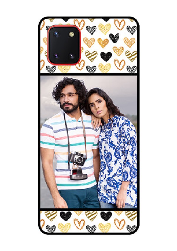 Galaxy Note10 Lite Photo Printing on Glass Case - Love Symbol Design