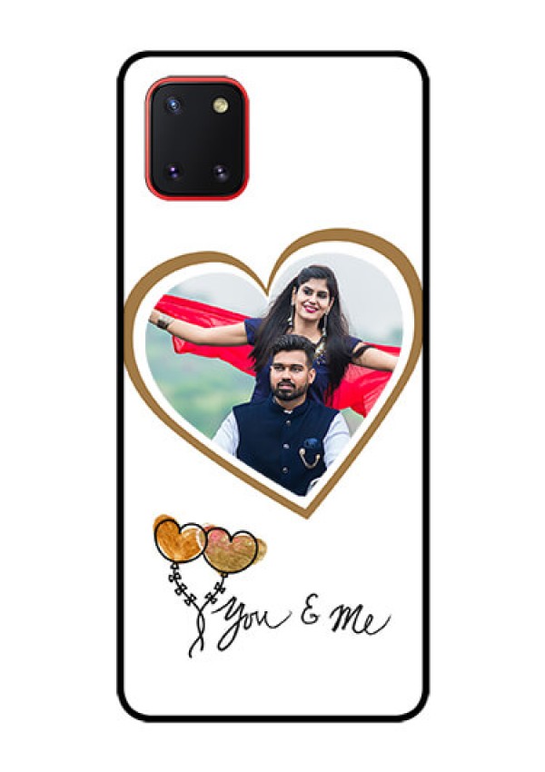 Galaxy Note10 Lite Custom Glass Mobile Case - You & Me Design