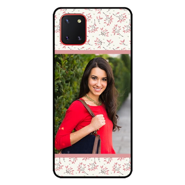 Galaxy Note10 Lite Custom Glass Phone Case - Premium Floral Design
