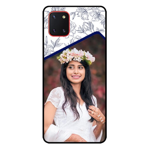 Galaxy Note10 Lite Personalized Glass Phone Case - Premium Floral Design Galaxy Note10 Lite Personalized Glass Phone Case - Premium Floral Design
