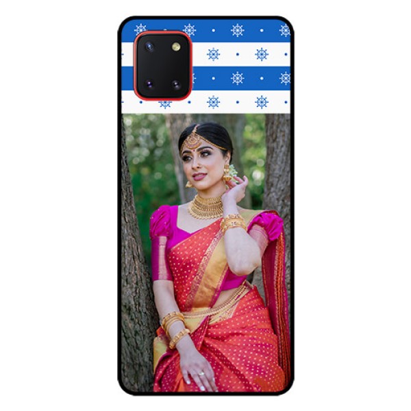 Galaxy Note10 Lite Photo Printing on Glass Case - Snow Pattern Design