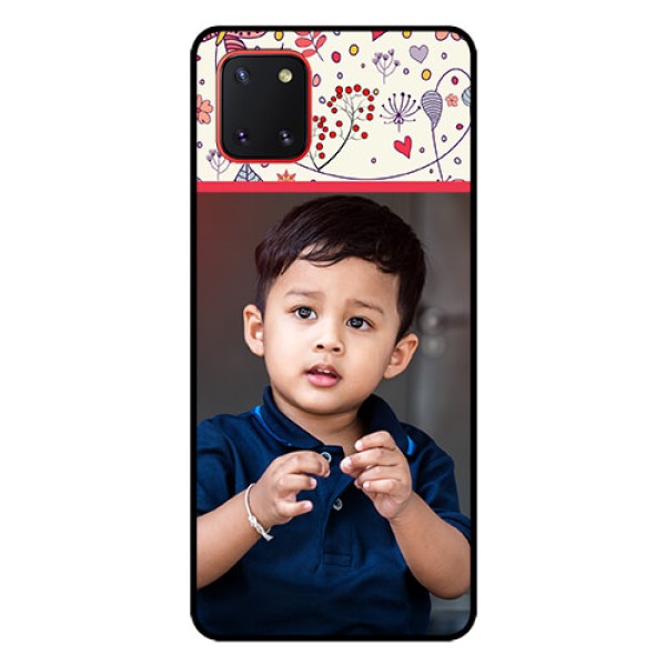 Galaxy Note10 Lite Custom Glass Mobile Case - Premium Floral Design