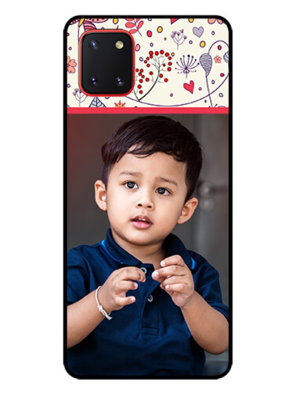 Custom Galaxy Note10 Lite Custom Glass Mobile Case - Premium Floral Design