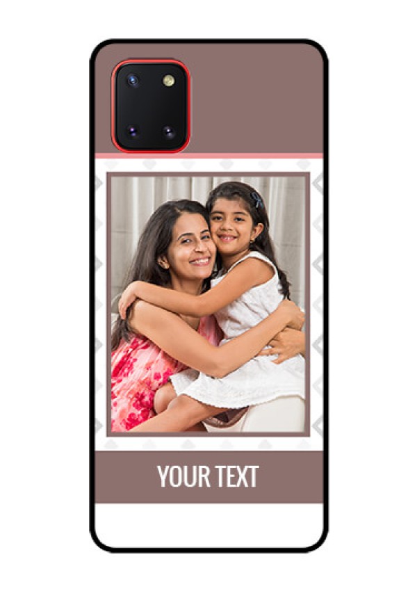 Galaxy Note10 Lite Photo Printing on Glass Case - Simple Diamond Design