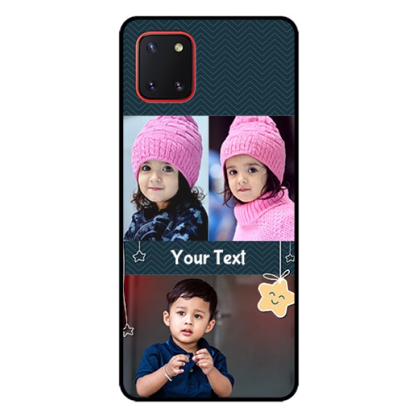 Galaxy Note10 Lite Custom Glass Mobile Case - Hanging Stars Design