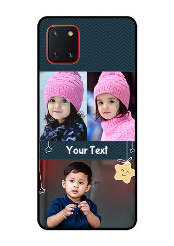 Galaxy Note10 Lite Custom Glass Mobile Case - Hanging Stars Design
