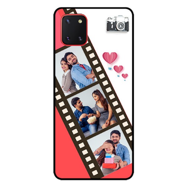 Galaxy Note10 Lite Personalized Glass Phone Case - 3 Image Holder with Film Reel Galaxy Note10 Lite Personalized Glass Phone Case - 3 Image Holder with Film Reel
