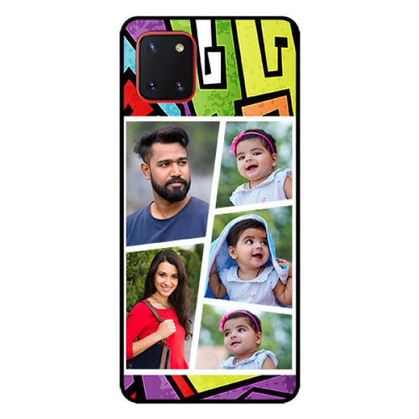Galaxy Note10 Lite Custom Glass Phone Case - Graffiti pattern Design