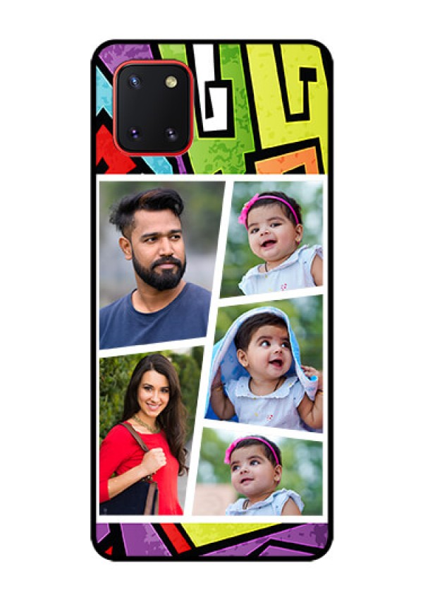 Galaxy Note10 Lite Custom Glass Phone Case - Graffiti pattern Design