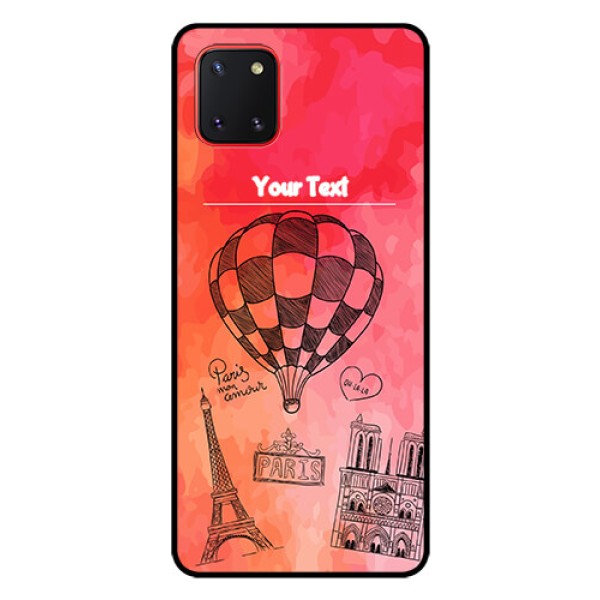 Galaxy Note10 Lite Custom Glass Phone Case - Paris Theme Design