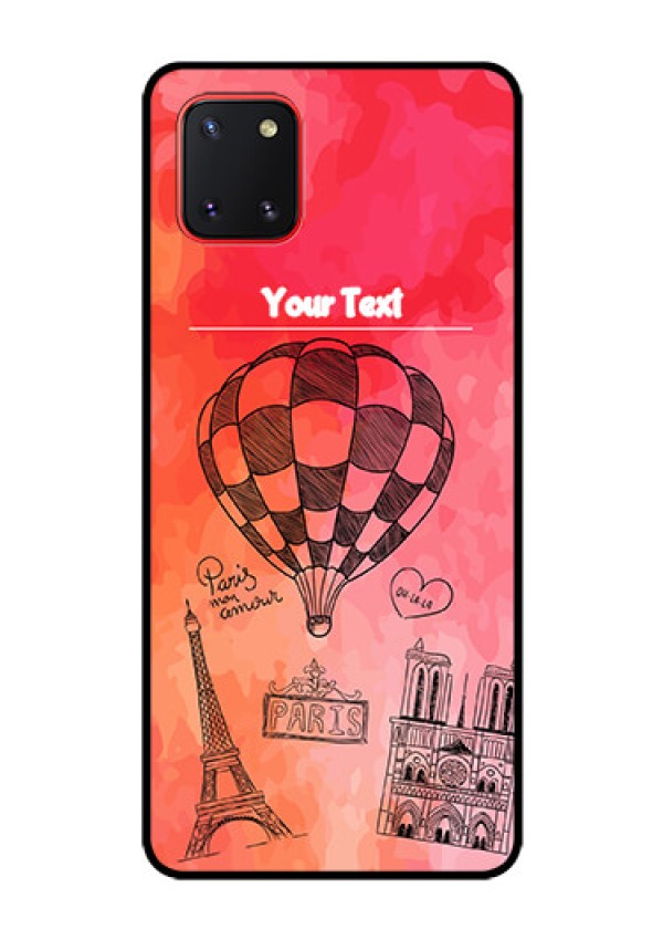 Galaxy Note10 Lite Custom Glass Phone Case - Paris Theme Design