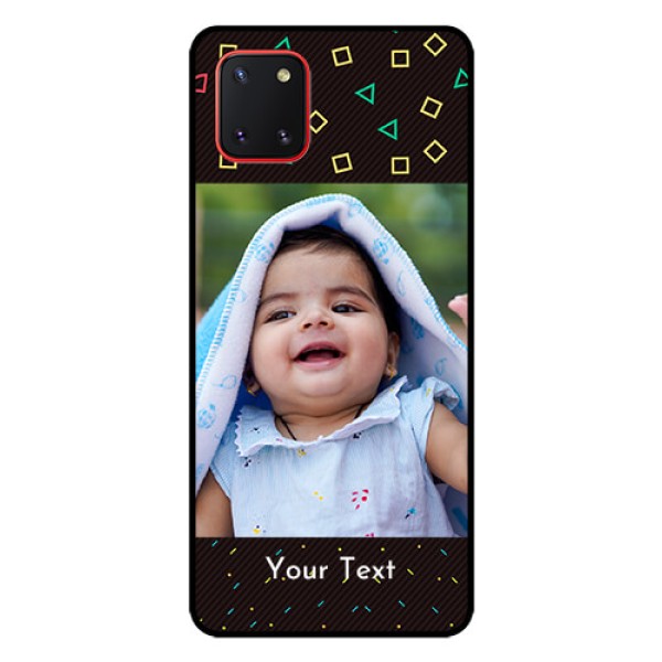 Galaxy Note10 Lite Custom Glass Phone Case - with confetti birthday design Galaxy Note10 Lite Custom Glass Phone Case - with confetti birthday design