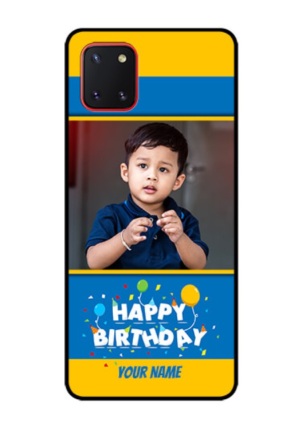 Galaxy Note10 Lite Custom Glass Mobile Case - Birthday Wishes Design
