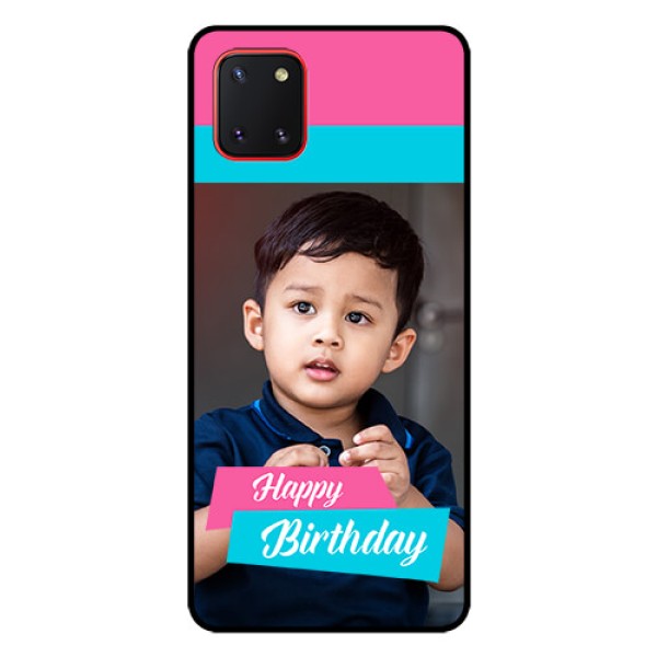 Galaxy Note10 Lite Personalized Glass Phone Case - Image Holder with 2 Color Design Galaxy Note10 Lite Personalized Glass Phone Case - Image Holder with 2 Color Design