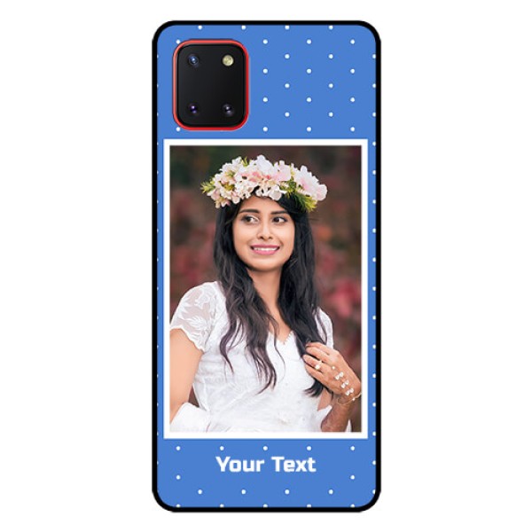 Galaxy Note10 Lite Photo Printing on Glass Case - Polka dots design