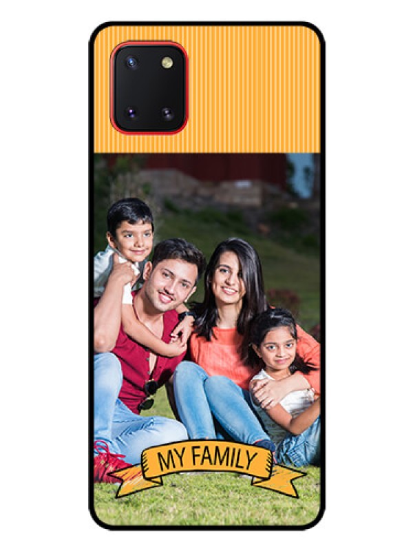 Custom Galaxy Note10 Lite Custom Glass Phone Case - My Family Design