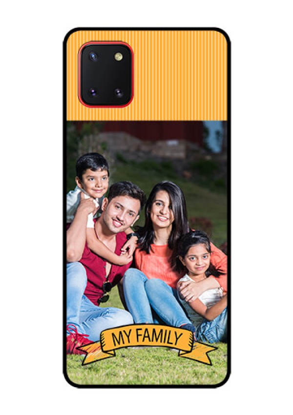 Galaxy Note10 Lite Custom Glass Phone Case - My Family Design