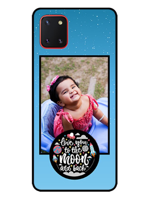 Custom Galaxy Note10 Lite Custom Glass Mobile Case - Wave Pattern Colorful Design