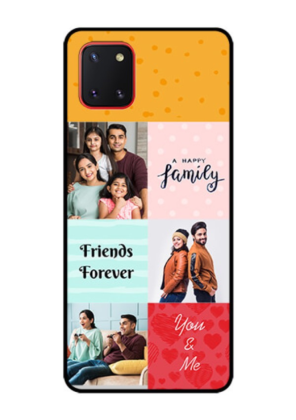 Galaxy Note10 Lite Personalized Glass Phone Case - Images with Quotes Design