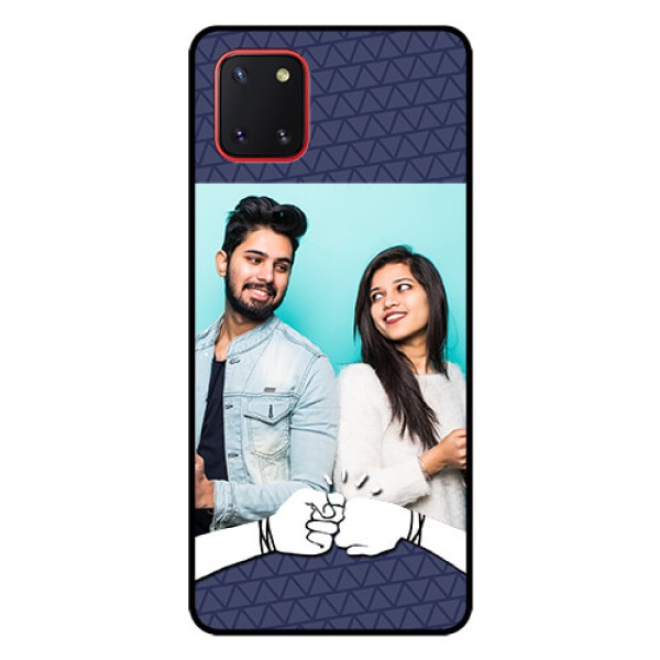 Galaxy Note10 Lite Photo Printing on Glass Case - with Best Friends Design Galaxy Note10 Lite Photo Printing on Glass Case - with Best Friends Design