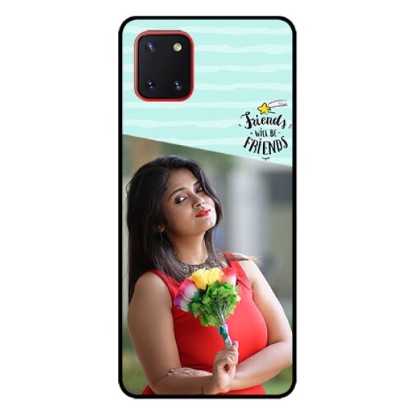 Galaxy Note10 Lite Custom Glass Phone Case - Friends Picture Icon Design
