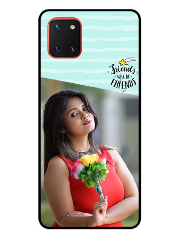 Custom Galaxy Note10 Lite Custom Glass Phone Case - Friends Picture Icon Design