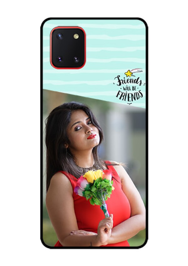 Galaxy Note10 Lite Custom Glass Phone Case - Friends Picture Icon Design